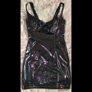 🖤🗝 SheShow PU Leather Latex Dress Size XS 🖤🗝
